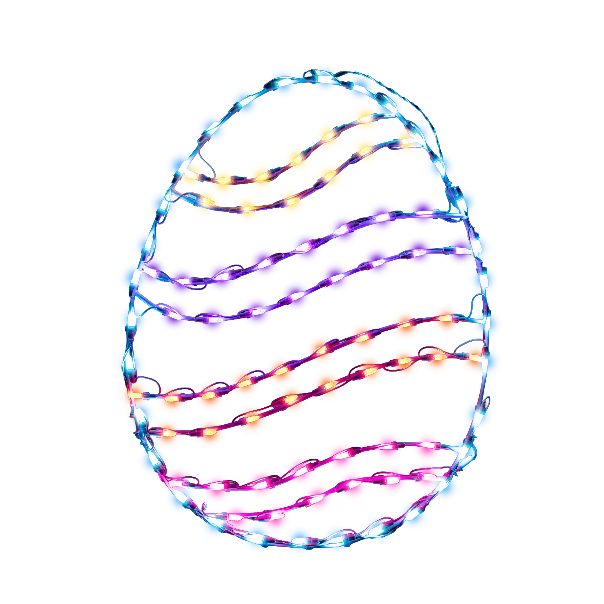 30" Easter Swirl Egg