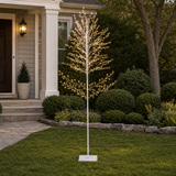 6 FT 720 LED Warm White Micro Tree With White Trunk