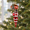 8" Carnival Elephant Finial Ornament Set Of 2