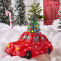 15" Acrylic Red Car With Christmas Tree 80LED