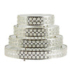 Crystal Cake Stands with Mirror Set of 4