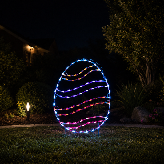 30" Easter Swirl Egg