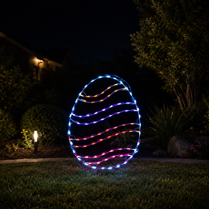 30" Easter Swirl Egg