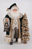 Karen Didion Originals 19" Lighted Emerald Woods Santa