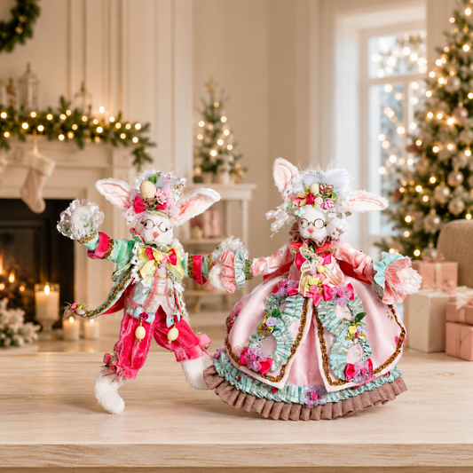 Mark Roberts 12" - 13" Mr. & Mrs. Peter Cottontail Set Of 2