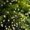 23 FT 768 LED Warm White Cluster Lights With Green Wire 8 Function Twinkle
