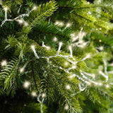 74 FT Compact 1000 LED Warm White Transparent Wire 8 Function Twinkle