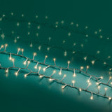 74 FT Compact 1000 LED Warm White Transparent Wire 8 Function Twinkle