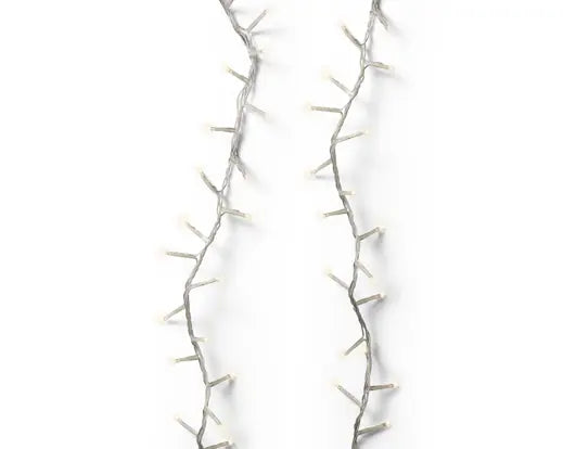 74 FT Compact 1000 LED Warm White Transparent Wire 8 Function Twinkle