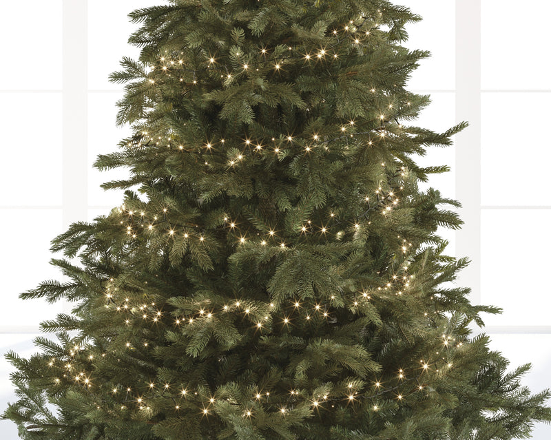 148 FT 2000 LED Warm White Compact Lights With Green Wire
