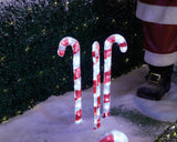 2 FT 90 LED Cool White Candy Canes Set Of 3