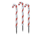 2 FT 90 LED Cool White Candy Canes Set Of 3