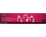 2 FT 90 LED Cool White Candy Canes Set Of 3