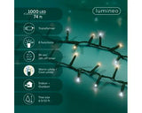 74 FT 1000 LED Warm White & Cool White Compact Lights With Green Wire