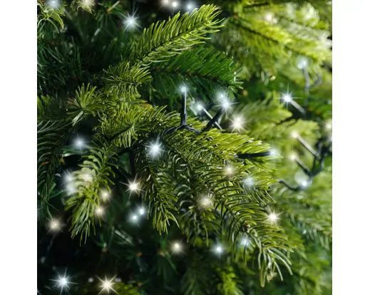 74 FT 1000 LED Warm White & Cool White Compact Lights With Green Wire