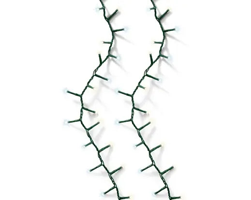74 FT 1000 LED Warm White & Cool White Compact Lights With Green Wire