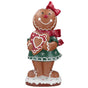 3 FT LED Gingerbread Girl With Heart Battery Operated