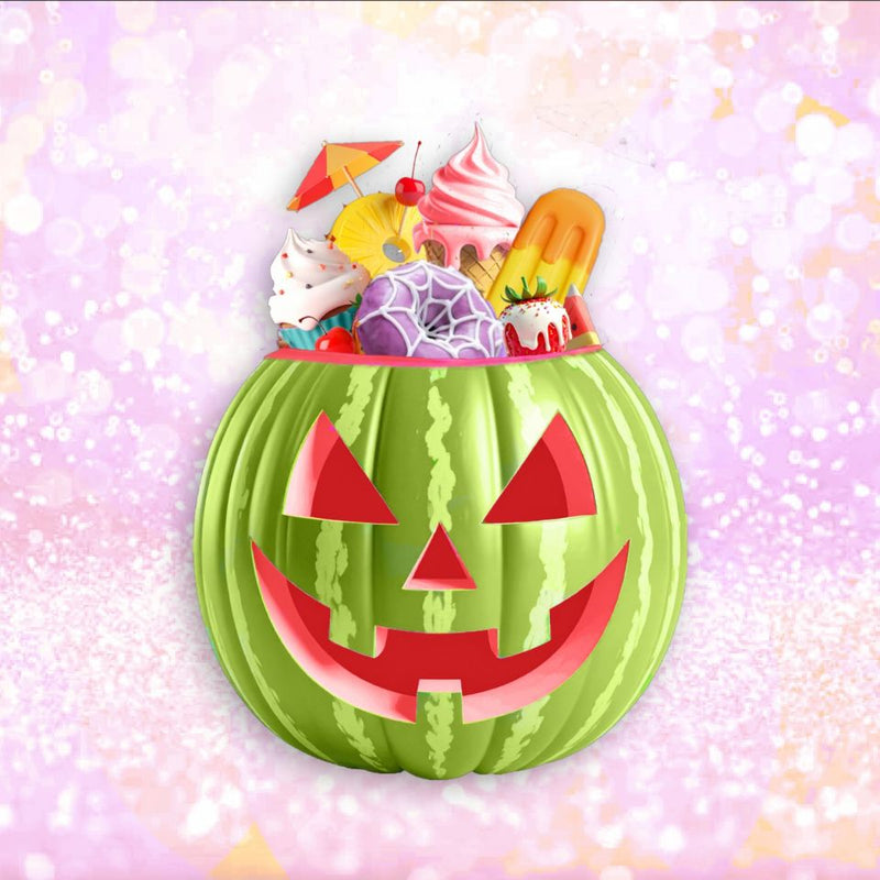 17" Spooky Jack O Lantern Pumpkin With Sweets