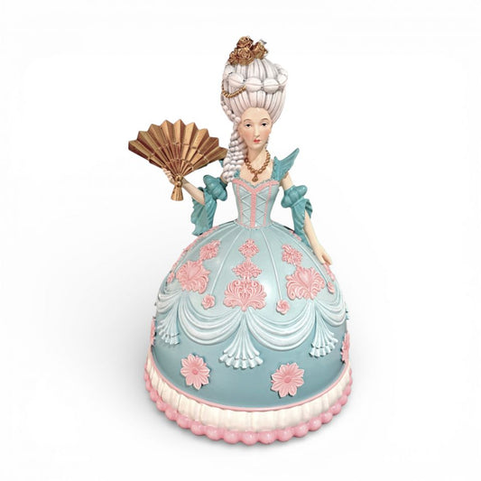 16" Marie Lady In Blue & Pink Cake Dress