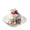 5" Gingerbread Cake Dessert With Powder Sugar Clip