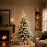 Grandis Fir Snowy Tree Pre-Lit Warm White Micro LED Lights