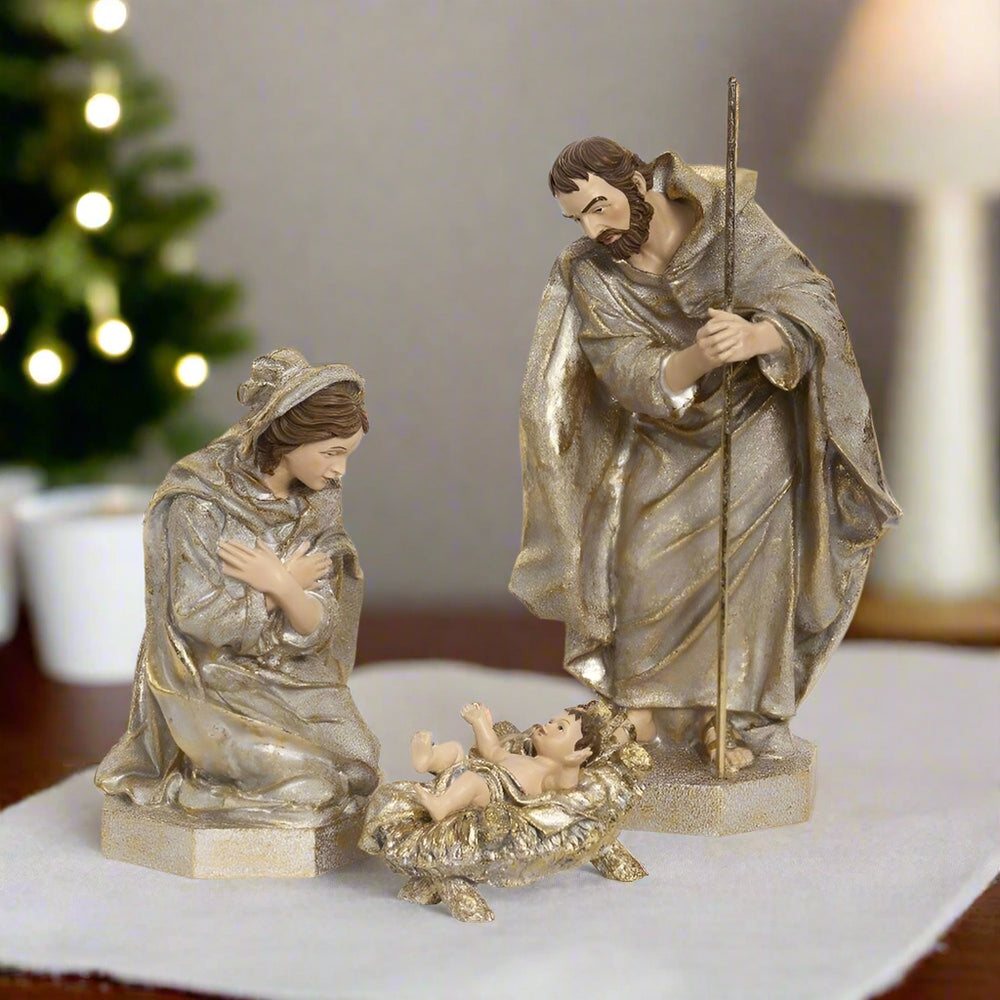 Mark Roberts 18" Glistening Nativity Set Of 3