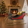 Mark Roberts Trineo de Papá Noel de 4 pies x 2 pies