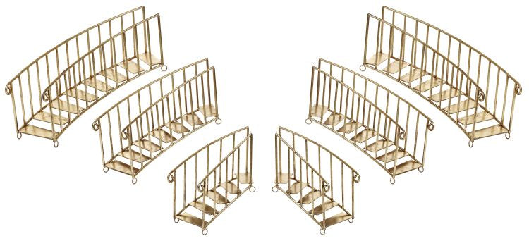 Mark Roberts 16"- 22" Gold Grand Christmas Staircase Set Of 6