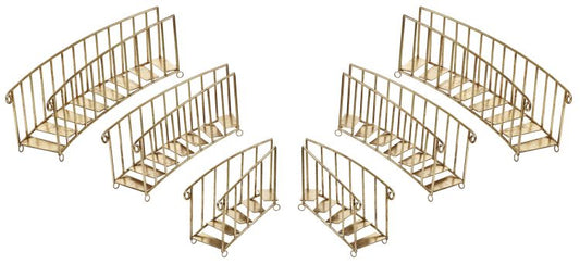 Mark Roberts 16"- 22" Gold Grand Christmas Staircase Set Of 6