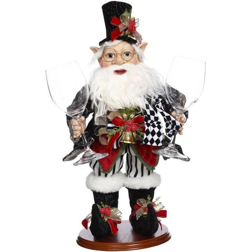 Mark Roberts 20" Elf With Wine Glasses