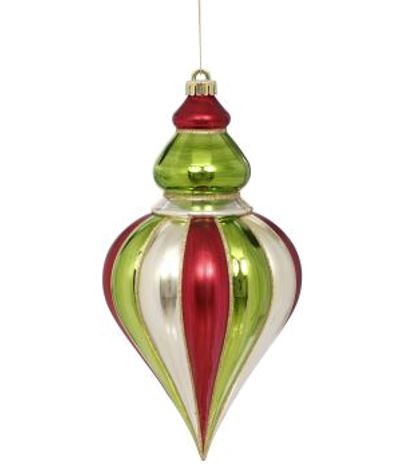 Mark Roberts 13.5" Red, Green & White Finial Ornament