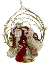 Mark Roberts 29" Red Holy Family With Creche