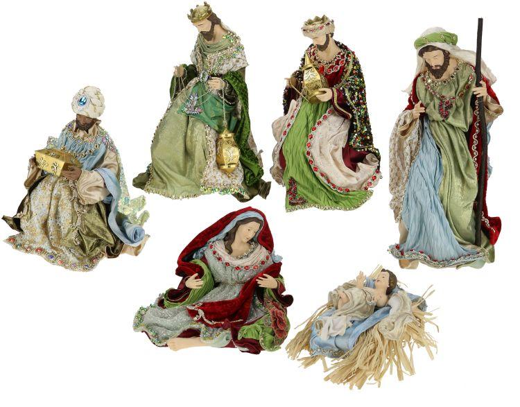 Mark Roberts 13"-27" Traditional Nativity Set of 6