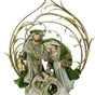 Mark Roberts 29" Green Holy Family With Creche