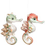 Mark Roberts 8" Jeweled Seahorse Ornaments Assorted Set Of 2