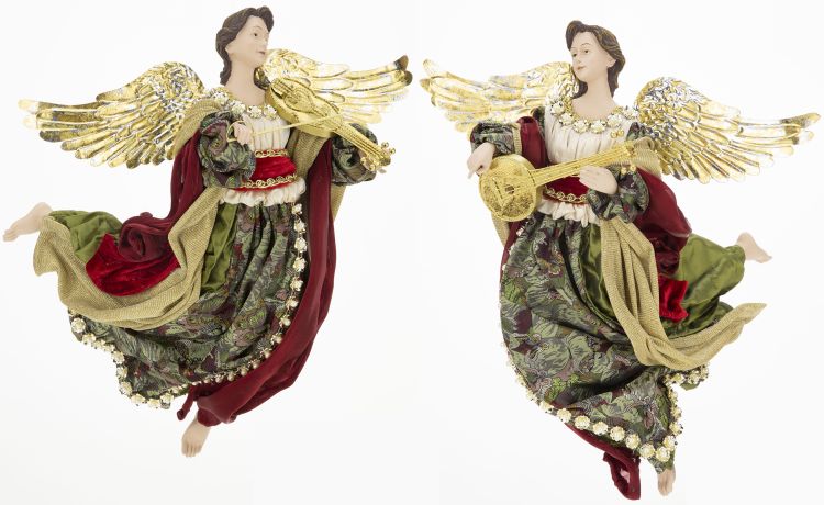 Mark Roberts 16" Flying Angel With Instrument Assorted Set Of 2