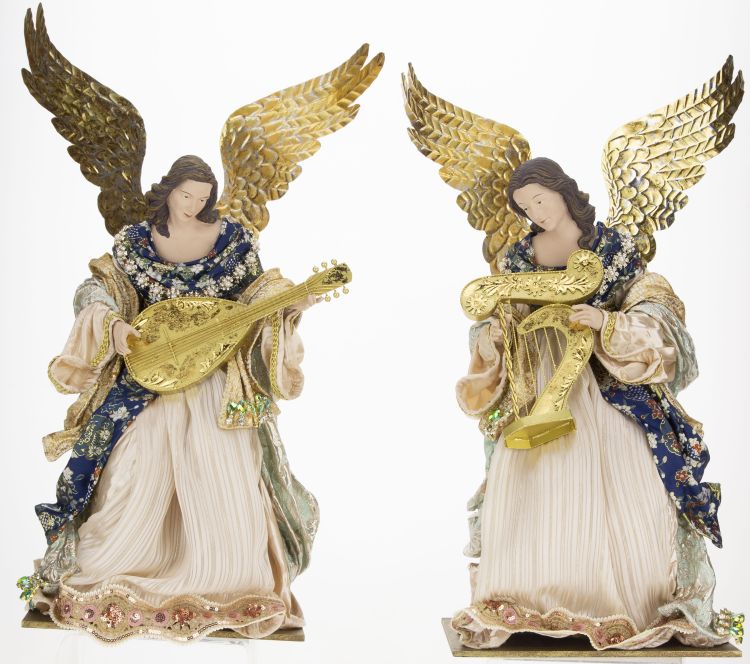 Mark Roberts 21" Standing Angel Assorted Set Of 2
