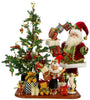 Mark Roberts 34.5" Santa and Elf Delivering Present