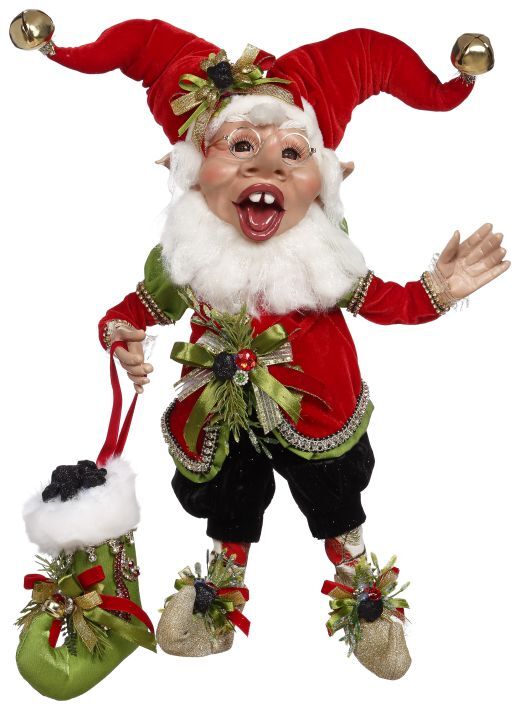 Mark Roberts 17.5" Medium Coal Stocking Elf
