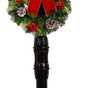 72" Snowing Lamp Post with Elf and Candy Cane