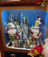 Mark Roberts 23" Old Fashioned TV With Elves