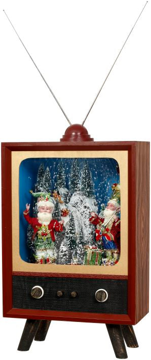 Mark Roberts 23" Old Fashioned TV With Elves