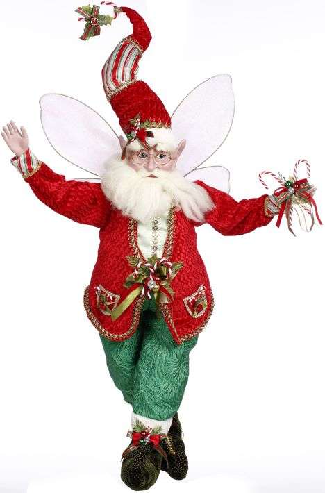 Mark Roberts 38" Large Candy Cane & Holly Fairy