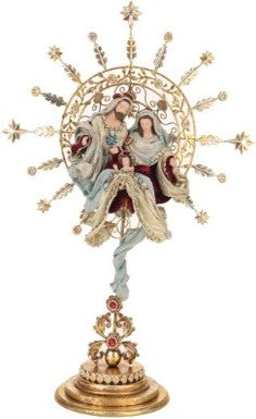 Mark Roberts 31" Halo Nativity On Pedestal