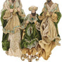 Mark Roberts 27" Green Three Kings on Pedestal