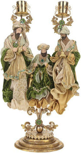 Mark Roberts Reyes Magos de 27" en Pedestal Verdes