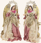 Mark Roberts 27" Ivory Standing Angel Assorted Set Of 2