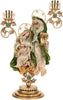 Mark Roberts 26.5" Green Holy Family On Pedestal