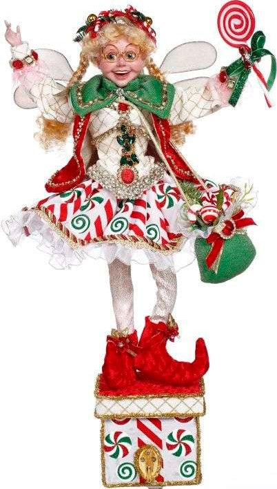 Mark Roberts 20.5" Peppermint Party Fairy Stocking Holder