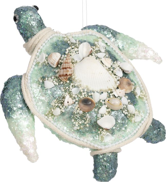 Mark Roberts 8" Sparkling Turtle Ornament Set Of 2